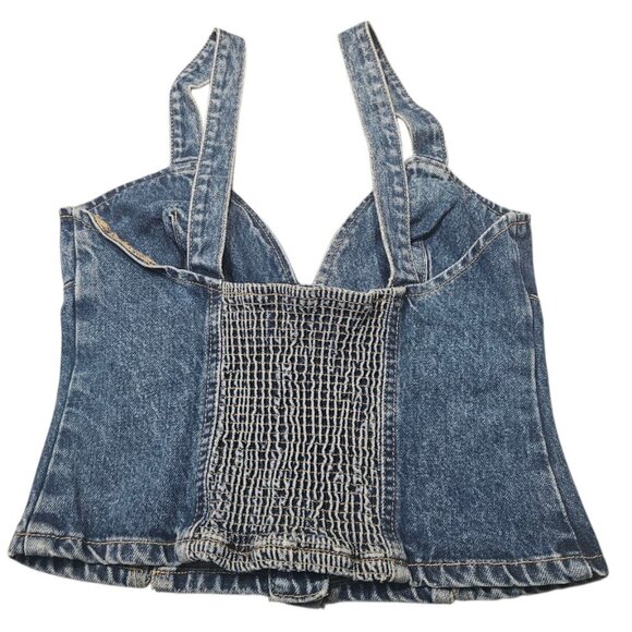 NWT Zara Denim Tank Top XS - Picture 3 of 6